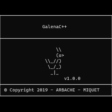 GalenaCpp screenshot